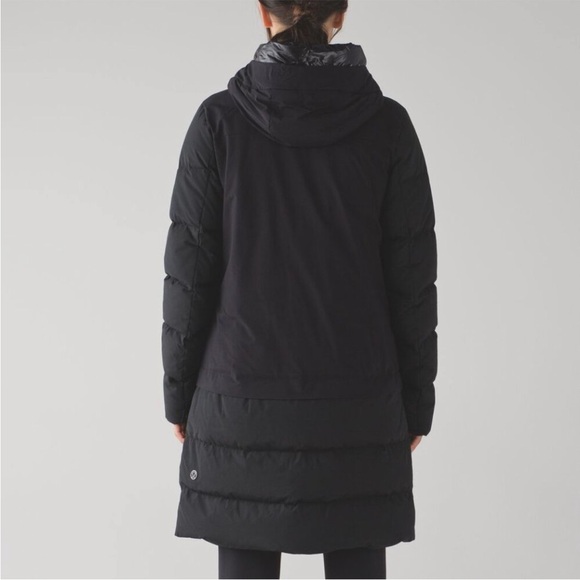 Lululemon Cold As Fluff Goose Down Parka Puffer Jacket Black Women’s Size 4 - Picture 2 of 9